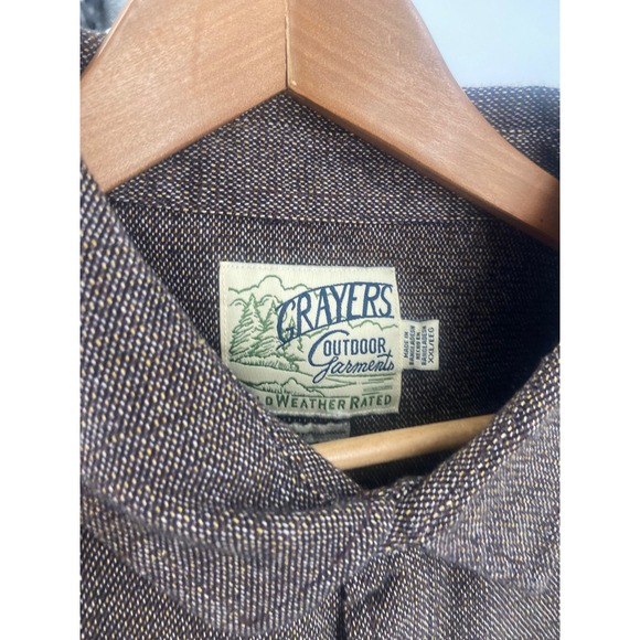 Grayers Outdoor Garments 2XL Brown Shirt Jacket Cold Weather Rated Men - Picture 5 of 12